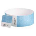 Tyvek 1" Voucher / Tear Off Wristband - Sky Blue